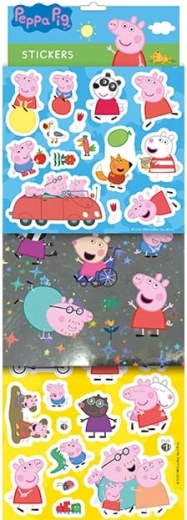 Naljepnice Peppa Pig – set s folijskim efektom i šljokicama