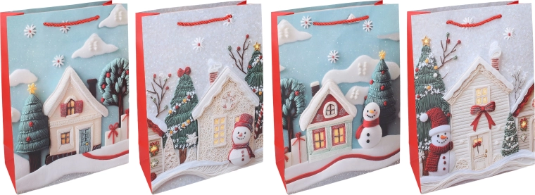 Christmas Gift Bag L 30 × 40 × 12 cm - 1 piece