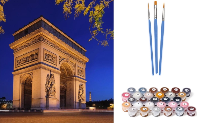 Norimpex Paint by Numbers Arc de Triomphe 40 × 50 cm