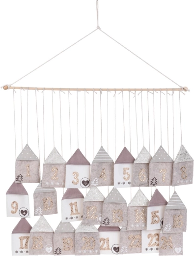 Viseći adventski kalendar od filca 70 × 60 cm