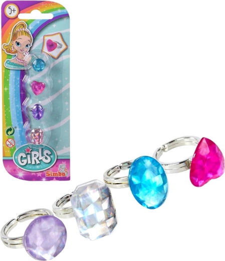 Simba Steffi Love children's gemstone rings - 4 pcs