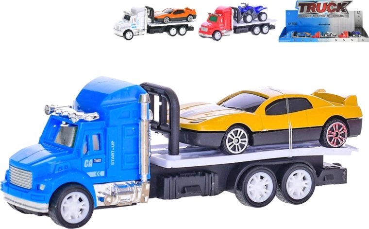 Kamion na inercijski pogon s mini vozilom 12,5 cm