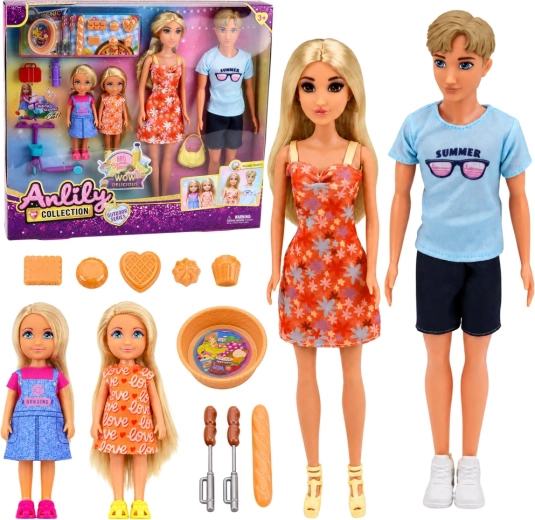 Anlily set lutaka obitelj s piknik dodacima