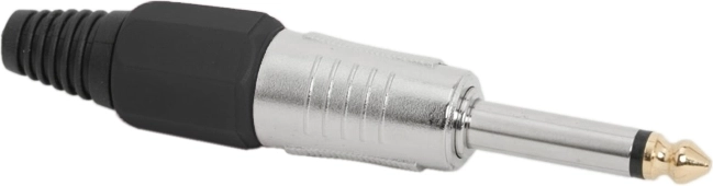 Mono 6.3 mm Jack plug, black