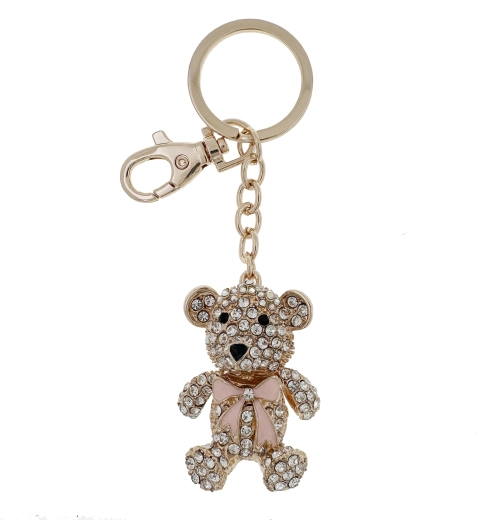 Privjesak za ključeve medvjedić PINK
