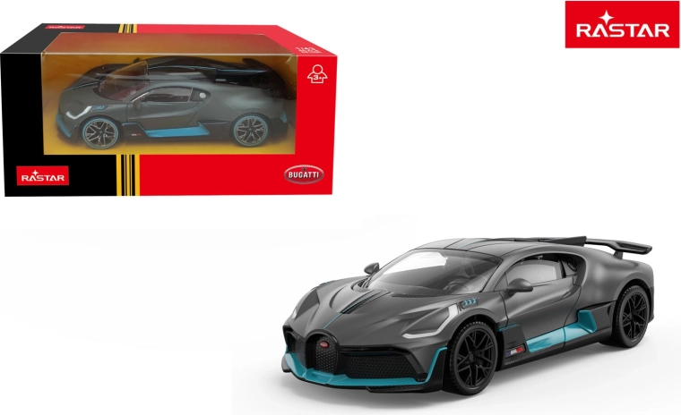 Metalni autić Bugatti Divo 1:43 sivi Rastar - 1 komad
