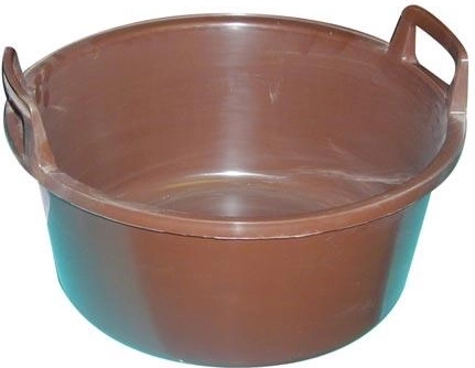 Plastična posuda s ručkama 43 cm, bijela, 15 l