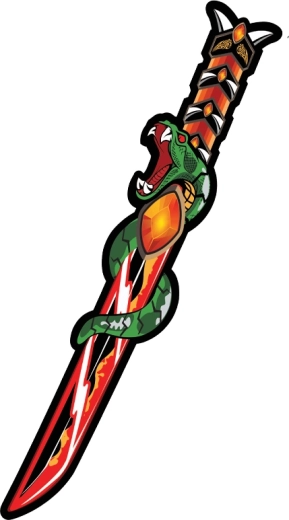 Pjenasti samurajski mač s motivom zmije