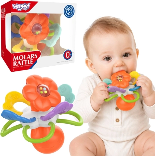 WOOPIE BABY senzorička zvečka i grickalica cvijet za bebe 0 mj.+