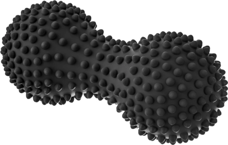 Masažni duoball s bodljama TULLO – crni