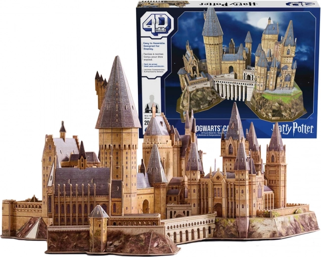3D papirnata slagalica HARRY POTTER Dvorac Hogwarts 4D Build