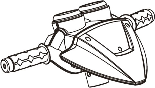 Jamara steering wheel for a children's quad bike