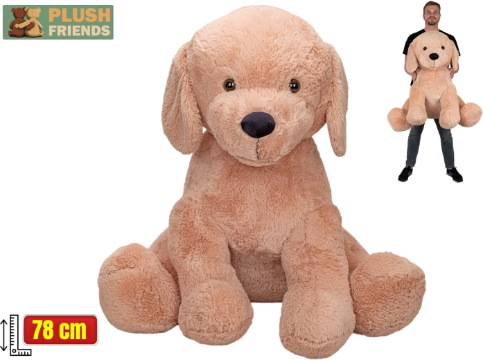 Plush Friends bež plišani pas 78 cm