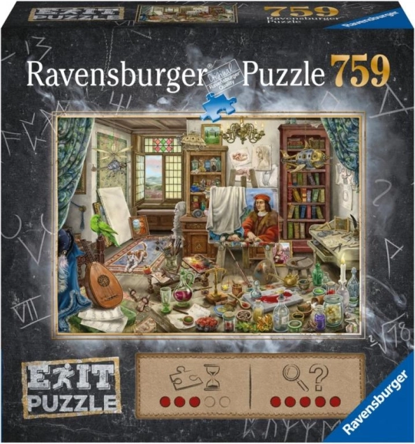 Puzzle Ravensburger Exit: Atelier umjetnika 759 dijelova