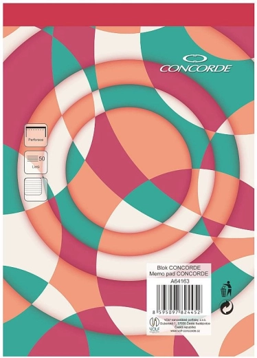 Blok CONCORDE A5 s crtama 8 mm, 50 listova