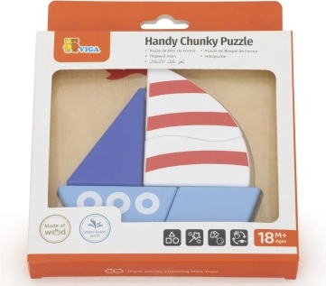 Drvene puzzle – jedrilica za najmlađe