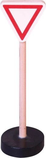 Drveni prometni znak Pusti prednost u vožnji BABU