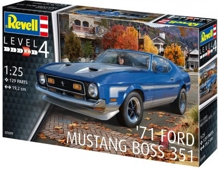 Plastični model automobila 71 Ford Mustang Boss 351 1/25
