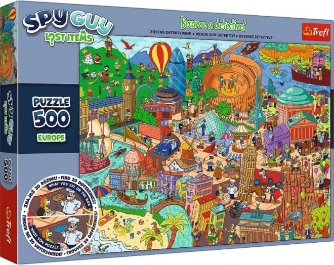 Puzzle 500 dijelova Spy Guy Lost Items Europa