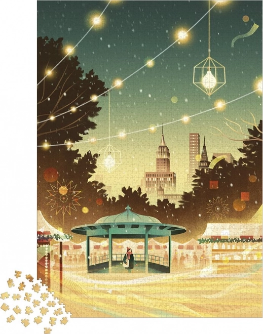 Puzzle JANOD New York Bustle, 2000 dijelova