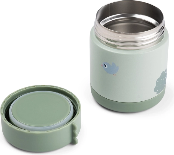Done by Deer Playground food thermos container, green, 300 ml
