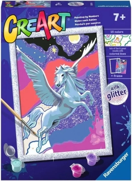 CreArt – krilati konj Pegaz – slikanje po brojevima
