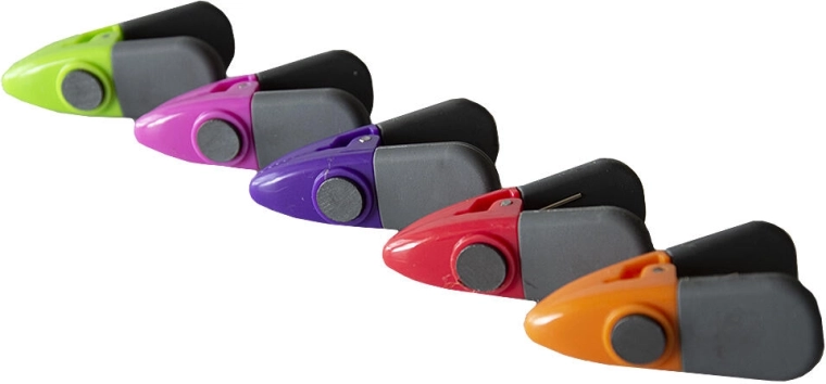 Magnetičke štipaljke za hladnjak – mix boja, 5 kom