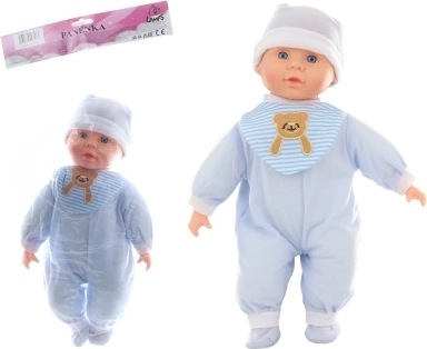 Bebica dječačić sa zvukovima 40 cm s mekim tjelešcem