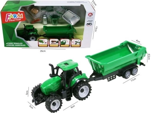 Traktor s prikolicom i dodacima