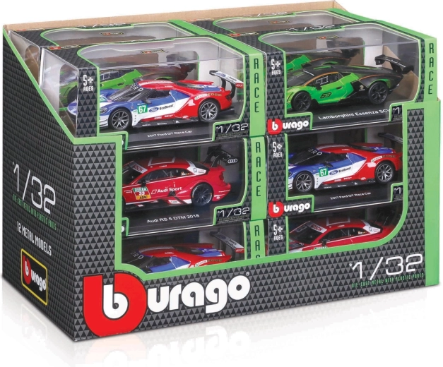 Bburago trkaći automobili 1:32 – mix modela u displayu (12 kom)