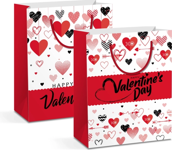 Paper Gift Bag for a Bottle, 2 Designs - 1 Piece