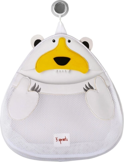 3 Sprouts bathroom organizer, white polar bear