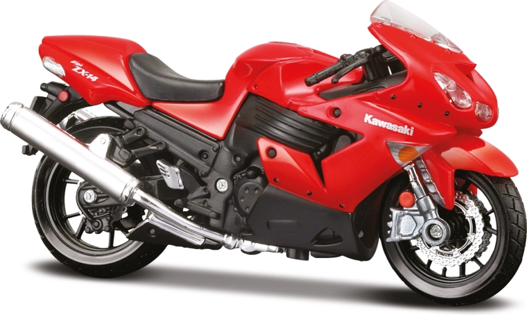 Maisto motocikl Kawasaki Ninja ZX-14R crveni 1:18