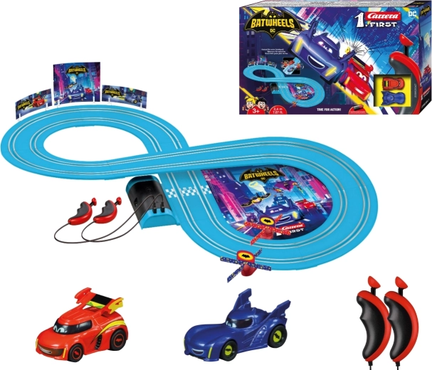 Carrera First Batwheels racing slot car track 2.4 m