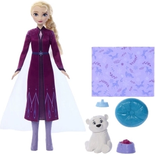 Lutka Elsa Disney Snježno kraljevstvo s polarnim medvjedićem