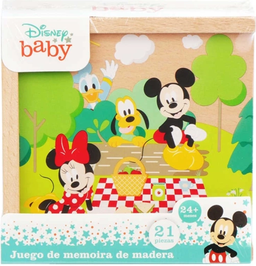 Drveni domino Disney Mickey Mouse u kutijici (21 dijelova)