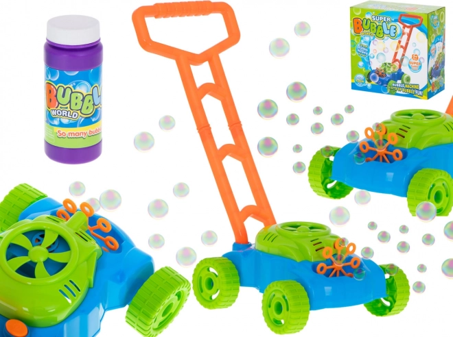 Generator sapunskih mjehurića u obliku kosilice za travu