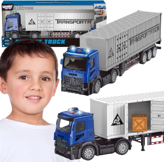 Woopie truck tractor with container, lights and sound