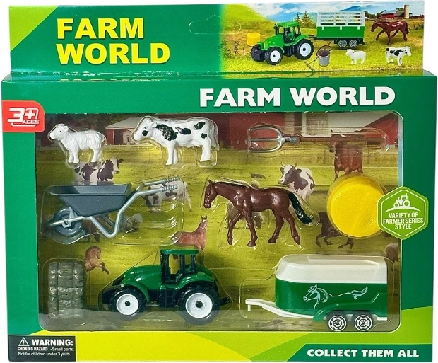 Farmerski set sa životinjama i figuricom
