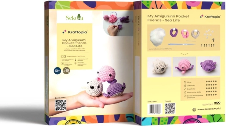Sekoia Kraftopia set za heklanje amigurumi morskih životinja