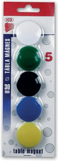 Magneti 30 mm, 5 kom – šareni miks