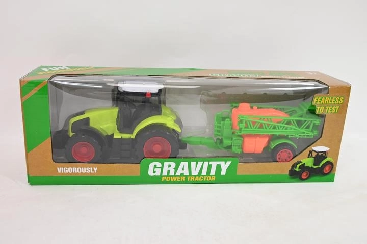 Traktor s prikolicom u kutiji za pohranu