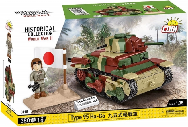 Konstrukcijski set tenka TYPE 95 HA-GO 1:35 od COBI-ja