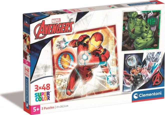 set slagalice 3×48 dijelova MARVEL AVENGERS CLEMENTONI