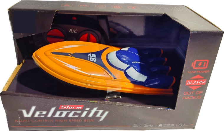 R/C trkaći čamac Velocity 1:16 2,4 GHz narančasti