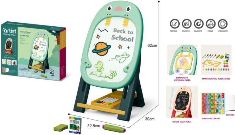 Zelena ploča za crtanje za djecu