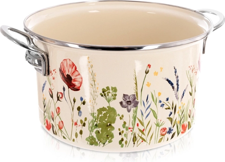 Kremasti emajlirani lonac Maki 26 cm, 6,5 l