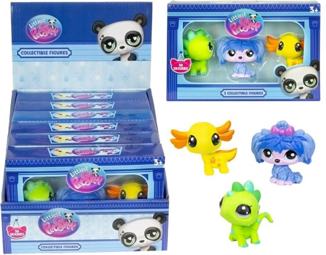 Gumice figurice LITTLEST PET SHOP – set od 3 kom
