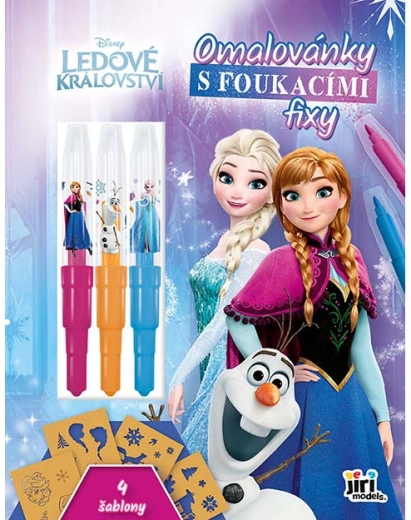 Bojanka s flomasterima na puhanje Frozen Ledeno kraljevstvo