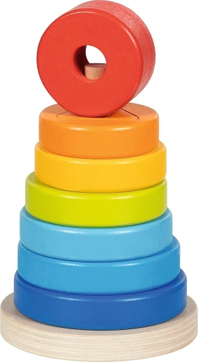Goki shape sorting and stacking tower
